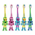 Buddsbuddy Multicolour Robo Kids Toothbrush (Set of 5)
