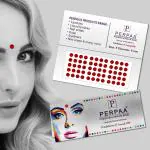 PERPAA Kumkum Light Maroon Round Bindi Book for Ladies Forehead (Stick On) (05, Diameter 6mm, Light Maroon)