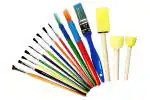 Samvardhan Non-Toxic Washable Set of 15 Different Sizes Paint Brushes and Art Tools for Painting