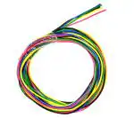 Steko 20 Meters 14/36 Multi Colour DC Wire Cable for Multipurpose Use Electronics Works, DIY Science Projects, Hobby Kit {4 Meters Each Red, Green, Blue, Yellow, Black} (14 Thread 36 Gauge)
