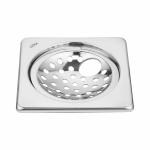 LIPKA Eon Square Floor Drain |Premium Stainless Steel |6 x 6 Inches| with Hole|Pack of 2