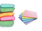 ShopiMoz Pack Of 5 Muliti Scrubber + Pack Of 5 Wipes- UTENSILS SCRUB PAD Scrub Pad With Wipes