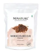 Mi Nature Moroccan Red Clay Powder For Face Mask, Detoxifies, Removes Impurities And Hair Shampoo 227 G
