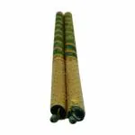 pujaNpujariWooden Dandiya Sticks for Dance/Navaratri Garba Sticks with Gloden Lace for Kids Pair of 2