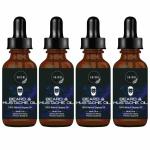 SAJERI Beard Oil for Growing Beard | Faster with Almond and Thyme NATURAL | Best Beard Growth Oil for Men || Nourishes and Strengthens Uneven Patchy Beard-30ML PACK OF 4