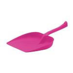 Jaycee Pink Plastic Dustpan With Long Handle - 38 X 24 X 11 Cm