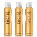 Secret Temptation Mystery Deodorant Combo for Women, Pack of 3 (160ml Each)