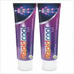 RapidCool Pain Relief Gel | Fast Acting Relief for Leg Pain, Neck Pain, Knee Pain, Shoulder Pain, and Back Pain | Ayurvedic Gel for Joint Pain, Muscle Pain, Sprains, Gym & Sports Injuries | Anti-Inflammatory Formula with Cooling Effect | 50g (Pack of 2)