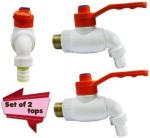 Livefast White Heavy Duty Turkey Bib Taps Faucet - Wall Concealed Installation Type (Pack Of 2)