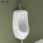 Plantex Premium Wall Mount Large Urinal Pot for Gents/Male/Boy/Men Toilet for Washroom - (White, Loki)