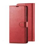 ClickCase Vintage Series For One Plus 6 Cherry Red Faux Leather Mobile Wallet Flip Cover