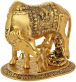 NAVYAKSH- Rudram Black Painting Brass Pital Laddu Gopal Pure Brass , Krishna Statue , Krishan Murti , Krishan ji murti Decorative Showpiece - 6 cm (Brass, Multicolor)