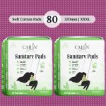Cailin Care Heavy Flow Protection Sanitary Pads Sanitary Napkins (Total 80 Pads | XXXL | 320mm)