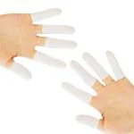 Robustt Disposable Latex Finger Cots (720 Pcs, White), Safe and Multipurpose Rubber Fingertips, Protective Finger Gloves