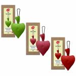 Camphor Heart Air Freshener For Car, Room, Indoor & Small Areas (Fragrance Lemongrass, Rose & Oud), Pack of 3