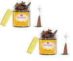 Aroma Galaxy Chandan Incense Dhoop Cones Sandalwood Incense Sticks for Pooja Meditation (pack of 2)