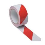 SEJASCOLLECTIONS Self Adhesive Waterproof Durable 2 Inches Floor Marking Tape (25 Meter, Red & White)