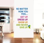 Decal O Decal Never Give Up Motivational Quotes