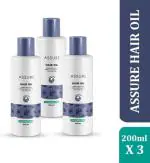 Assure Hair Oil Enriched With Arnica Extract & Tea Tree Oil Set Of 3 Hair Oil (600 Ml)