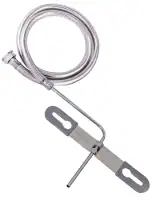 ENNIUS Hands Free American Standard Stainless Steel Jet Spray (1.5 Meter) - Toilet Jet | Water Spray Gun | Hands-Free, Powerful, & Stylish | Bidet Spray with Heavy Threaded Hose Pipe Pack of 1