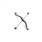 SIMPLY INKED Bow and Arrow Temporary Tattoo, Designer Tattoo for all (Bow and Arrow tattoo)