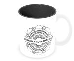 Jiya EnterpriseTuelip White Ceramic Bhagwan Ko Mante Ho Mug - 350 ML