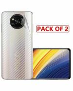 GADGETRONICS (Pack of 2) Poco X3 Pro Carbon Fiber Scratch Resistant Back Screen Guard Sticker