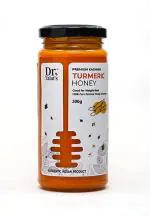 DR. TALAT'S Premium Turmeric Honey 100% Pure Raw and Unprocessed Original Kashmir Honey - 300 Grams (Turmeric Honey)