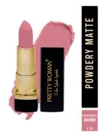 Pretty Woman Color Splash Powdery Matte Vibrant Nude Lipstick Passionate Brown Shade 17, 4.2g