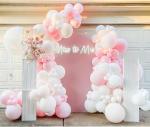 RG Accessories Pink, White Solid Wedding Decoration Balloon Garland Arch Kit For Birthday, Baby Shower, Balloon (Pack Of 67)