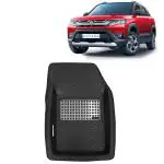 Kingsway 4.5D 5D Car Floor Foot Tray Mats for Maruti Suzuki Brezza 2022 Onwards Model, Black Color, Top Notch PVC, Complete Set of 3 Piece