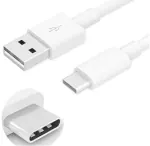 Yleef Myvn 33W Cellular Phones Fast Flash Charger 2.0 Fast Charging Type C Usb Charge Cable Compatible With Vivo V19 V20 Se V20 Pro V21 5G X50 X50 Pro X60 X60 Pro Y53S Y73 (White)