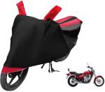 Auto Hub Bike Cover for Bajaj Avenger 220 DTS-i , Dustproof UV Protection water resistant Custom Fit Cover-(Black-Red)