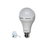 Brainy LED 9 Watt Rechargeable Emergency Inverter LED Bulb AC/DC Bulb Cool White B22 Base Pack of 1