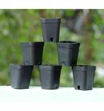 EARATAGROPOTS with Nature 2.5 inch Plastic Nursery Seedling Germinating Square Pots