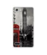 Casotec London Theme Design Printed Silicon Soft TPU Back Case Cover for Oppo Neo 7
