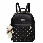 TYPIFY PU Leather Teddy Keychain Women Backpack Handbag