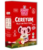 HUNGRY KOALA Millet & Apple Cereal Made With Natural Ingridients For Kids To Grow Healthy No Preservative Or Additives Or Maida 400 Grams Pack