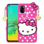 Trifty Silicone Hello Kitty Rubber Back Cover Case Compatible with Motorola Moto G40/G60 (Pink)