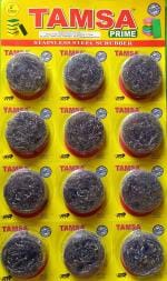 Tamsa Prime Stainless Steel Scrubber - Heavy-Duty Cleaning Solution for Kitchen and Household, Long-Lasting, Rust-Resistant, Dishwasher Safe, Ergonomic Design, Non-Scratch Surface, Easy to Hold, and Perfect for Pots and Pans