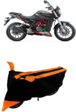 RONISH Two Wheeler Cover for DSK Benelli (TNT R, Black, Orange)
