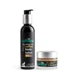 mCaffeine Coffee Face Moisturizer and Body Lotion Combo for Complete Winter Care