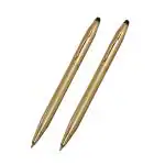 Auteur GC Gold Brass Blue Ink Ball Pen (Pack Of 2)