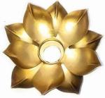 SIRAAJ Lotus Tealight Candle Holders for Home Decor Iron Tealight Holder (Gold, Pack of 1)