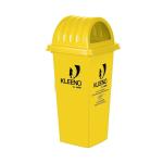Cello Kleeno Dome Lid Plastic Garbage Dustbin Bucket 110 LTR - Yellow