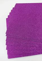 GOLD LEAF Glitter EVA Foam Sheets For Art And Craft Foam Sheet(Pack OF 10 Sheets) (Purple)