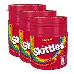 Skittles Original Bite-Size Fruit Flavoured Candies, Pack of 3, 100 g