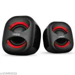 AZIM INFOTECH's Artis MINI 2.0 USB Multimedia Speaker, Black And Red