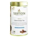 Teamonk Meho High Mountain Clove Green Tea - Improves Digestion Cloves Green Tea Tin (50 Bags)