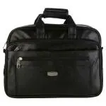 URBAN KINGS Indigo Black Synthetic Leather Laptop Bags